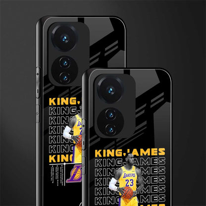 king james back phone cover | glass case for vivo t1 44w 4g
