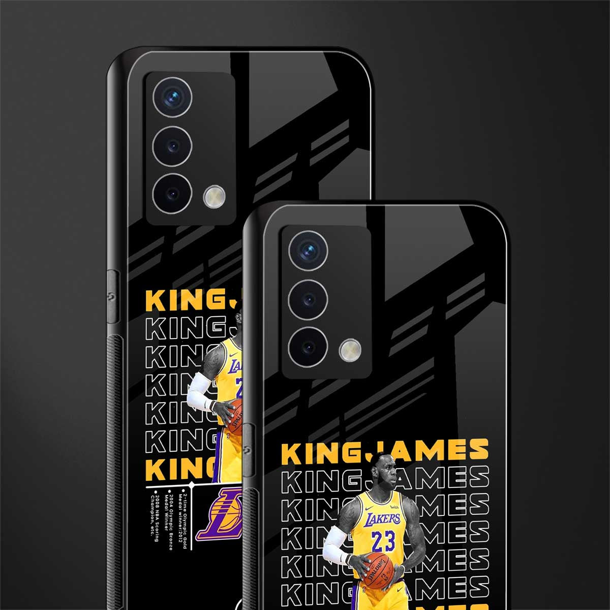 king james back phone cover | glass case for oppo a74 4g