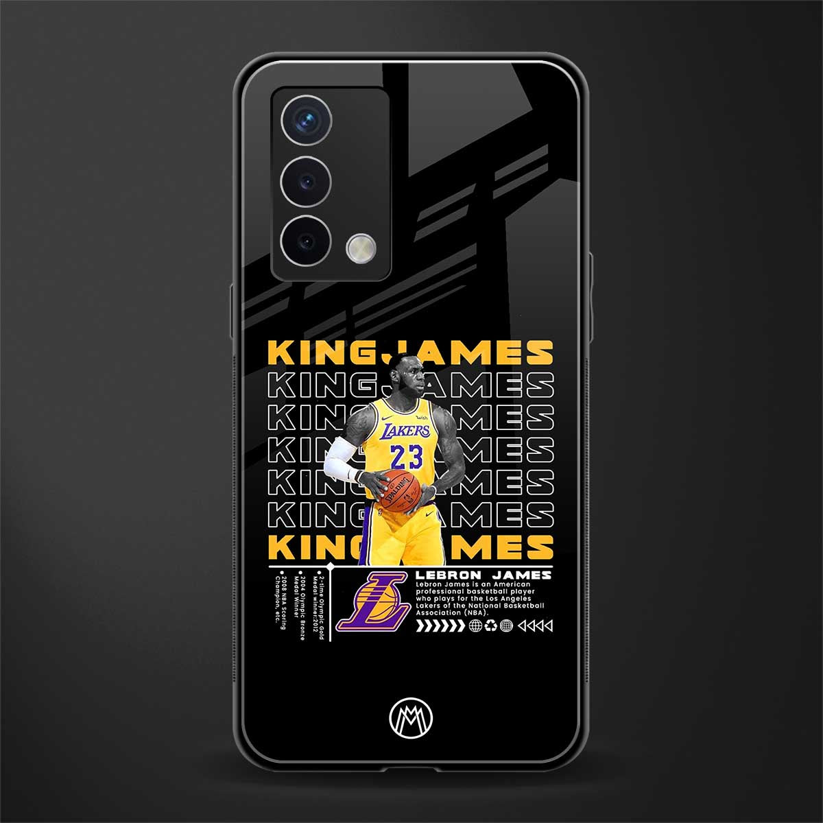 king james back phone cover | glass case for oppo a74 4g