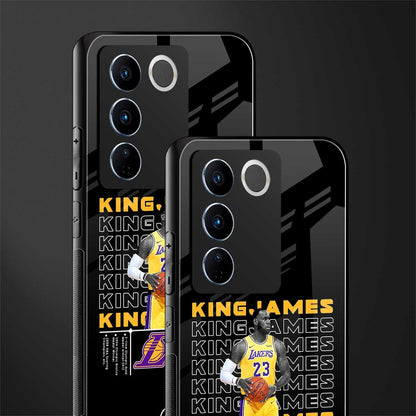 king james back phone cover | glass case for vivo v27 pro 5g