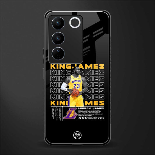 king james back phone cover | glass case for vivo v27 pro 5g