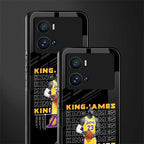 king james back phone cover | glass case for iQOO 9 Pro