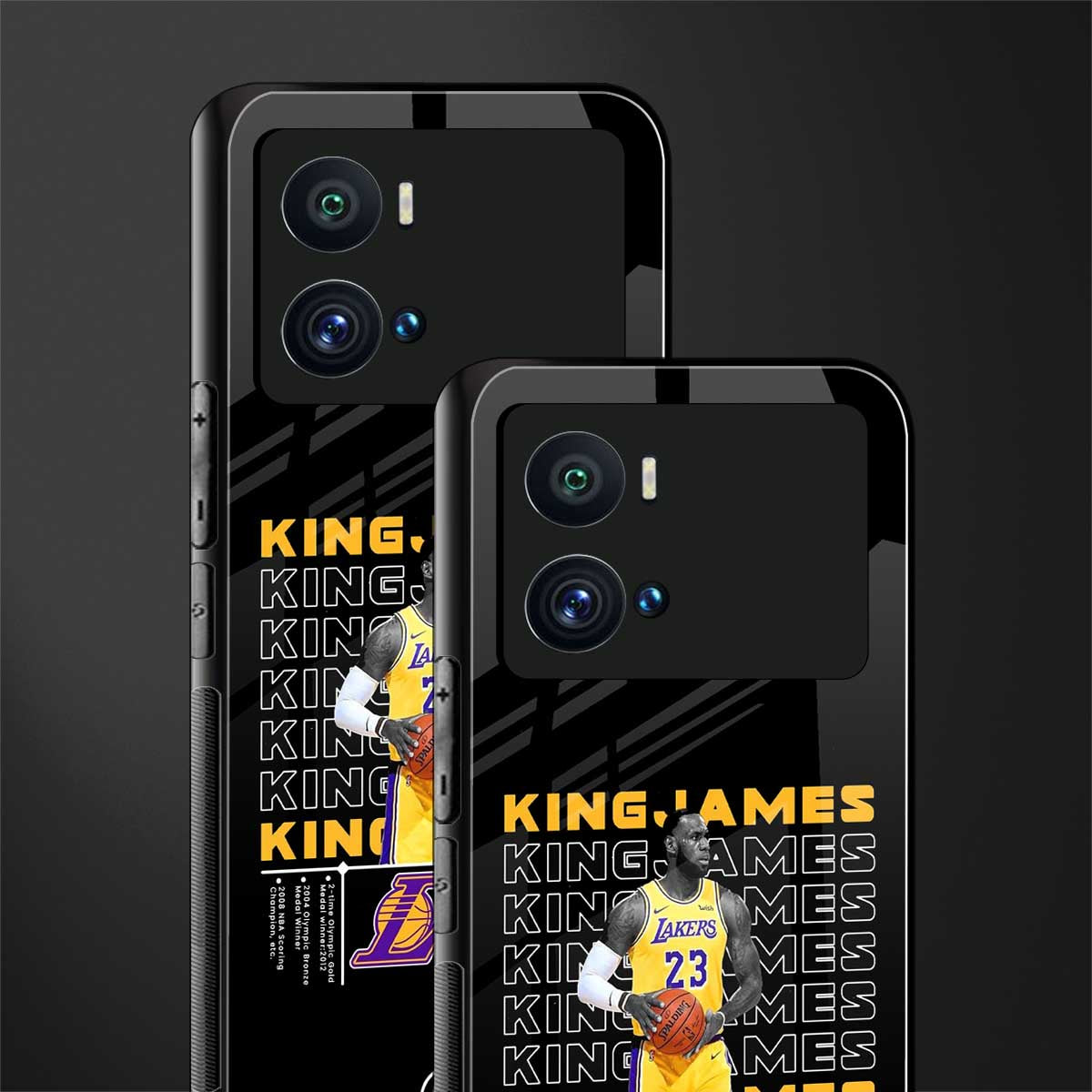 king james back phone cover | glass case for iQOO 9 Pro