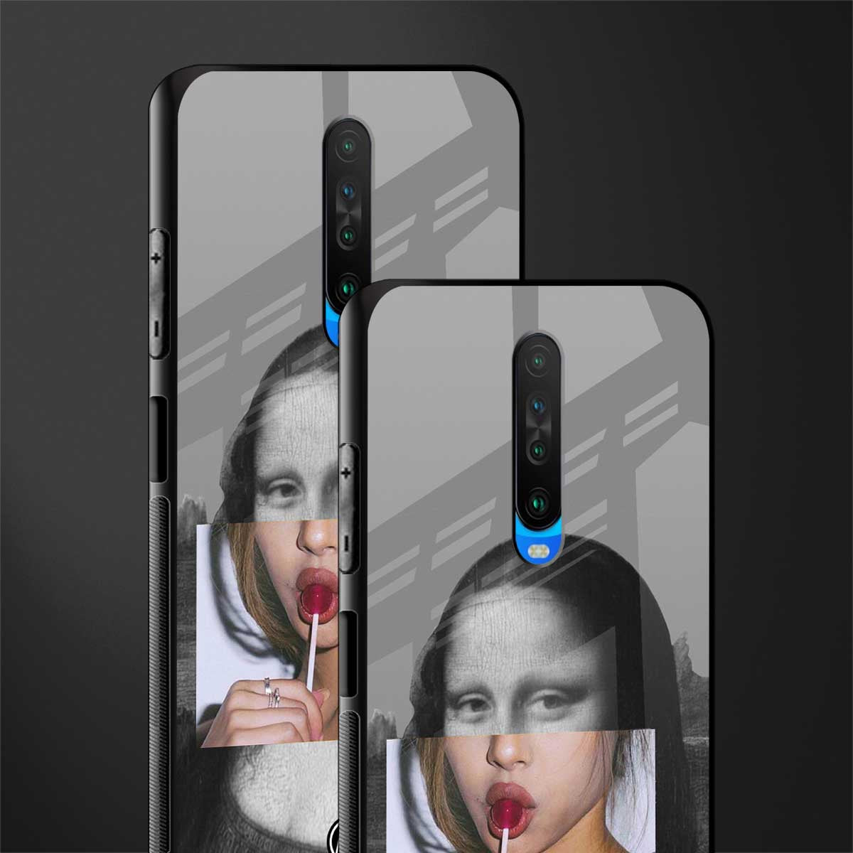 la mona lisa glass case for poco x2 image-2