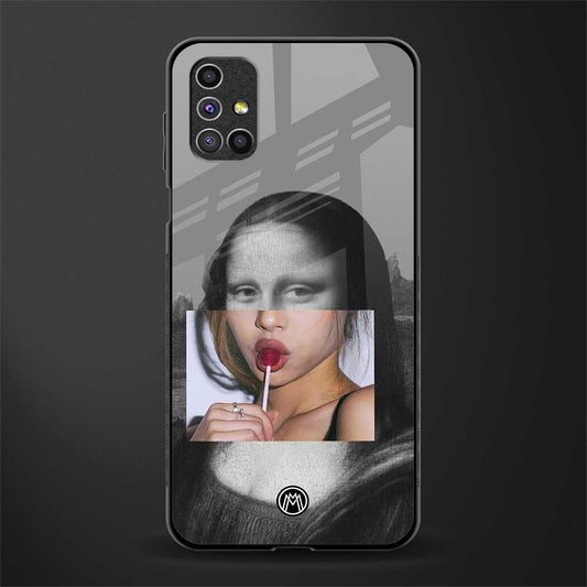 la mona lisa glass case for samsung galaxy m51 image