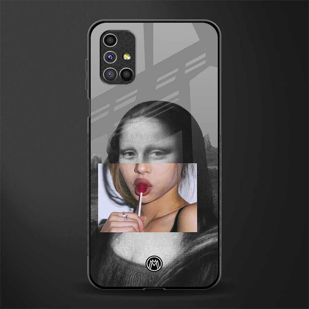 la mona lisa glass case for samsung galaxy m31s image
