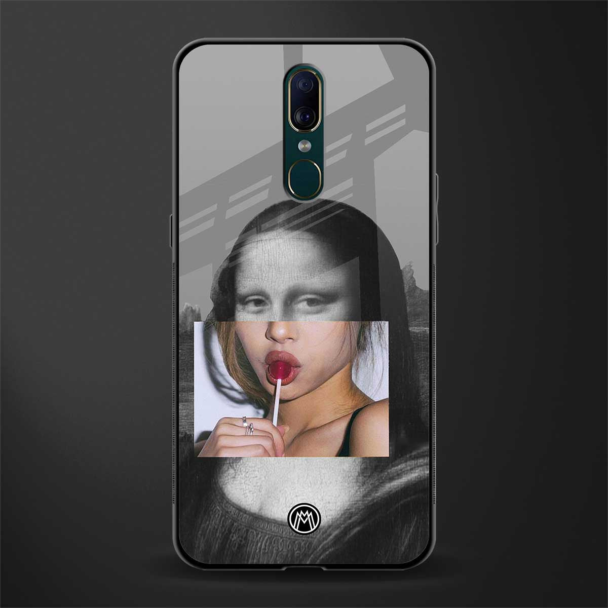 la mona lisa glass case for oppo a9 image