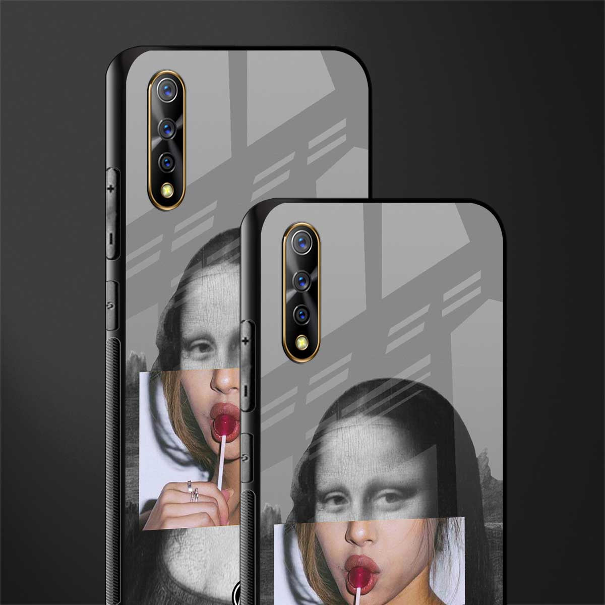 la mona lisa glass case for vivo z1x image-2