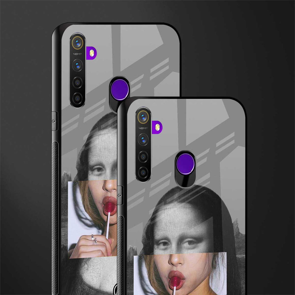 la mona lisa glass case for realme 5 image-2