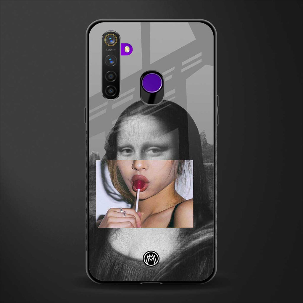 la mona lisa glass case for realme 5 image