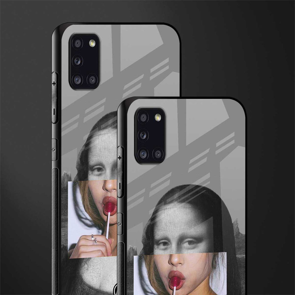 la mona lisa glass case for samsung galaxy a31 image-2