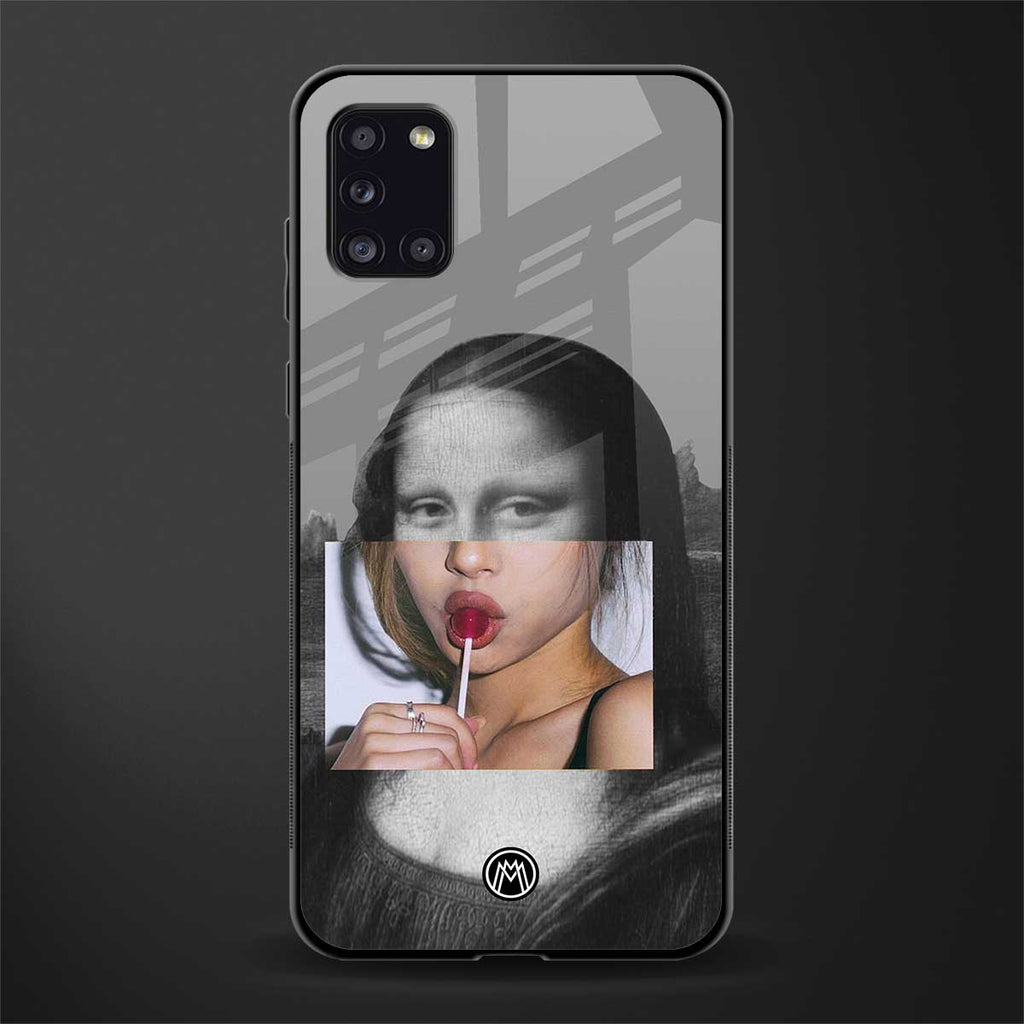 la mona lisa glass case for samsung galaxy a31 image