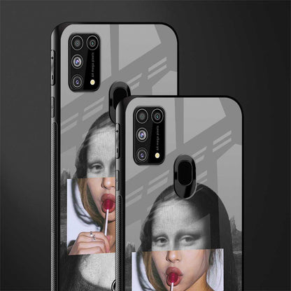 la mona lisa glass case for samsung galaxy f41 image-2