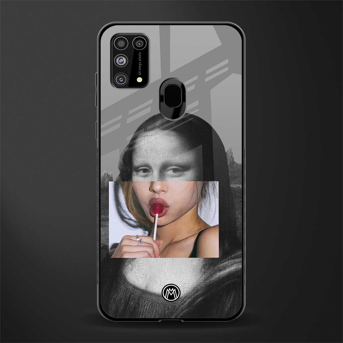 la mona lisa glass case for samsung galaxy m31 prime edition image