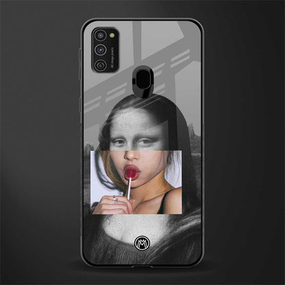 la mona lisa glass case for samsung galaxy m21 image