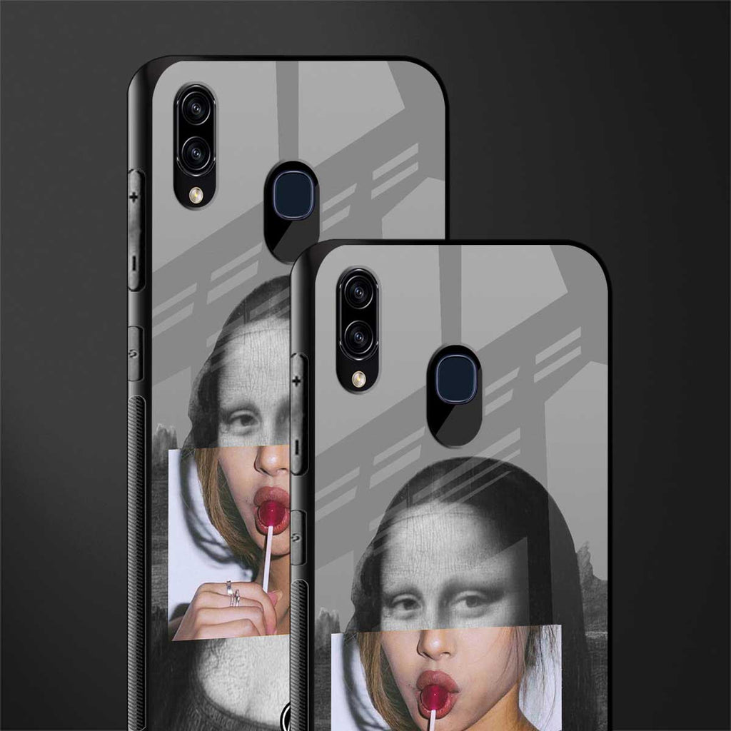 la mona lisa glass case for samsung galaxy m10s image-2