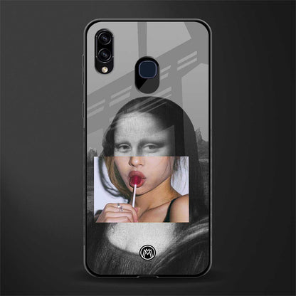 la mona lisa glass case for samsung galaxy a20 image