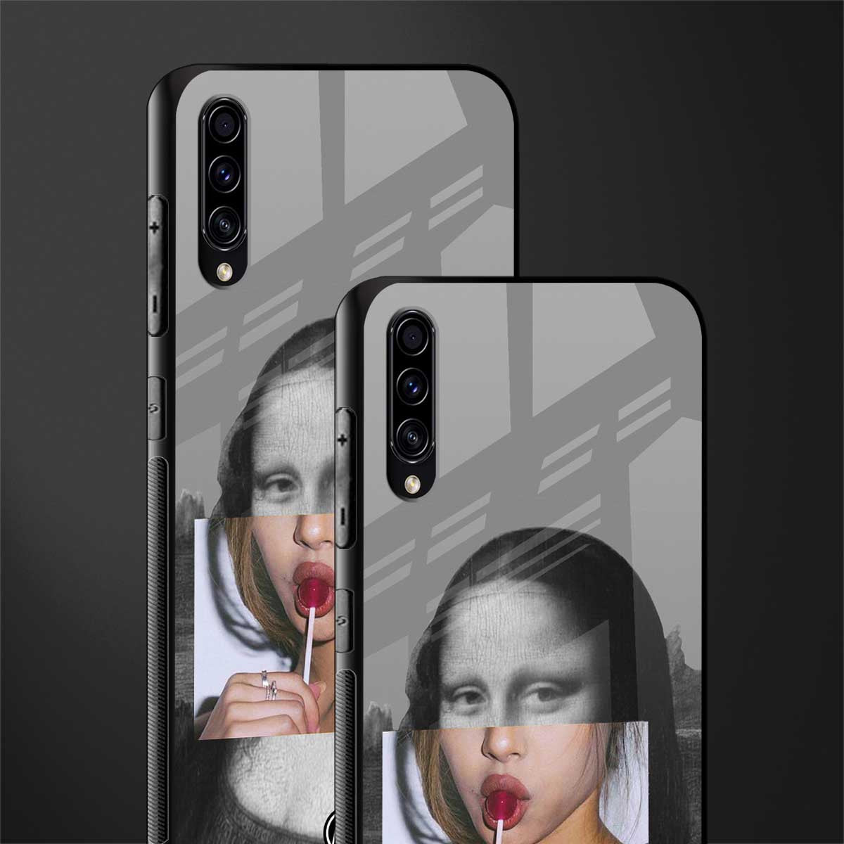 la mona lisa glass case for samsung galaxy a70s image-2