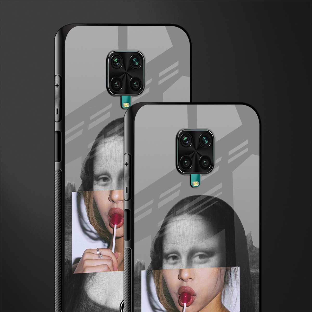 la mona lisa glass case for redmi note 9 pro image-2