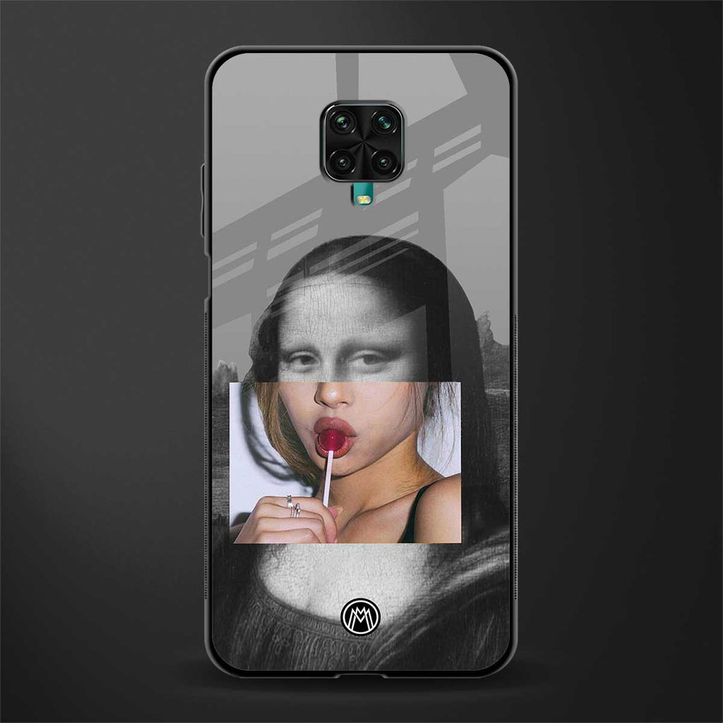 la mona lisa glass case for redmi note 9 pro max image