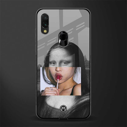 la mona lisa glass case for redmi 7redmi y3 image