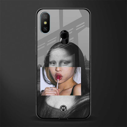 la mona lisa glass case for redmi 6 pro image