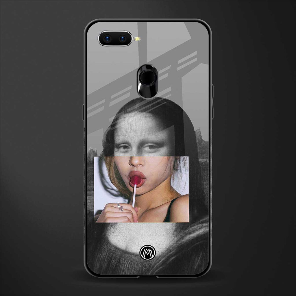 la mona lisa glass case for oppo a7 image