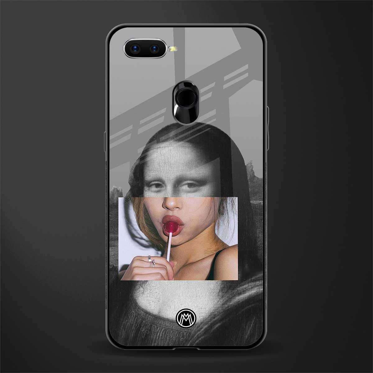 la mona lisa glass case for oppo a7 image