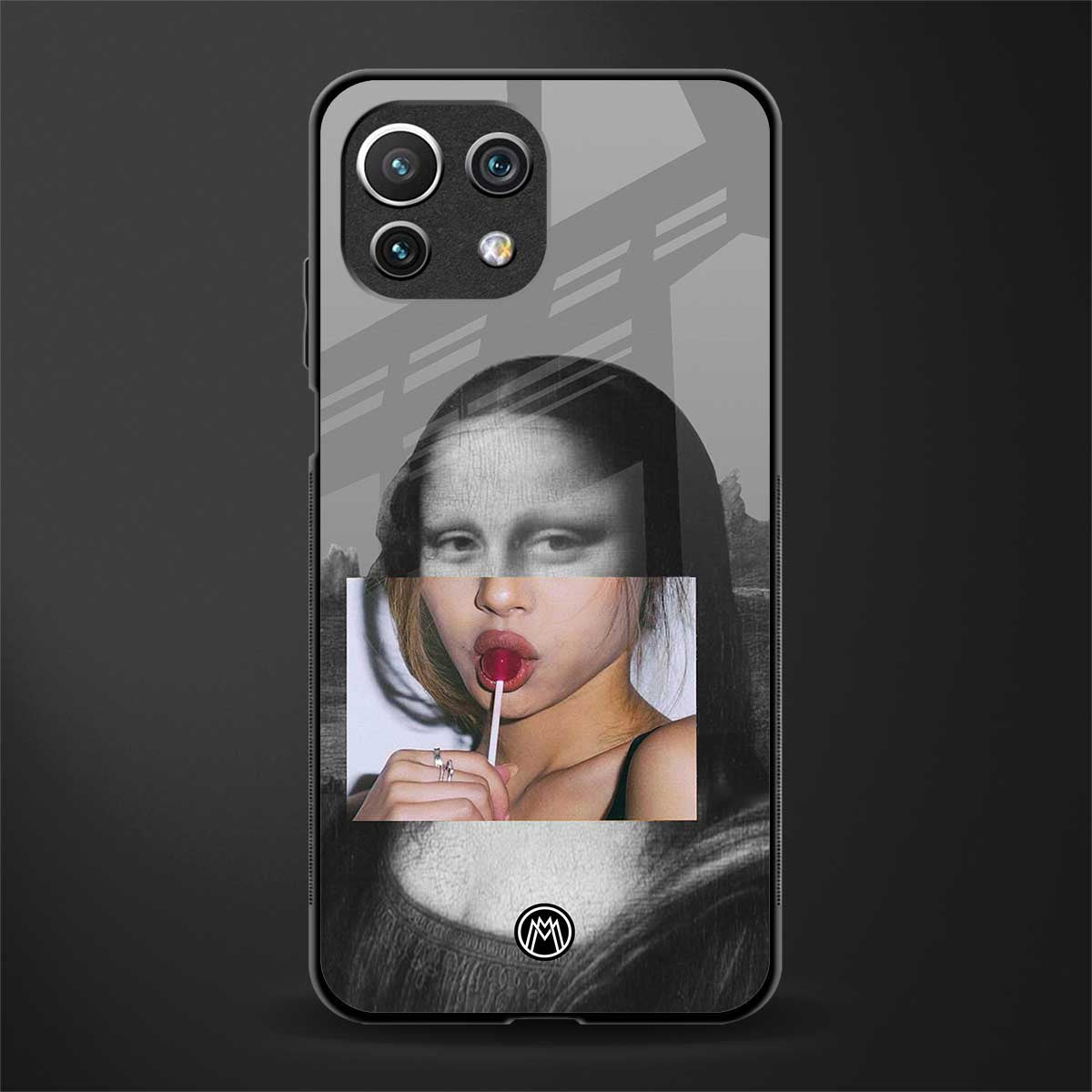 la mona lisa glass case for mi 11 lite image