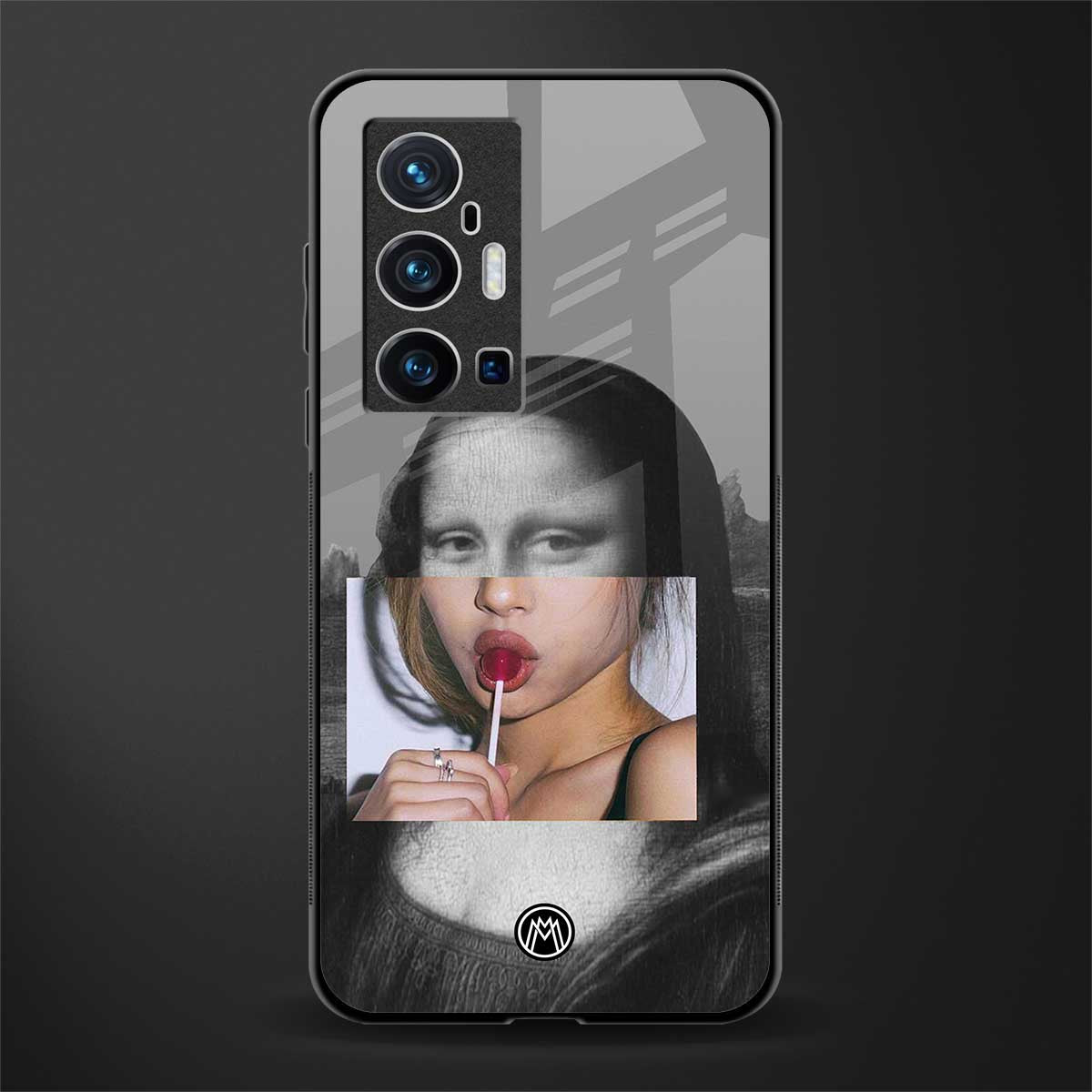 la mona lisa glass case for vivo x70 pro plus image