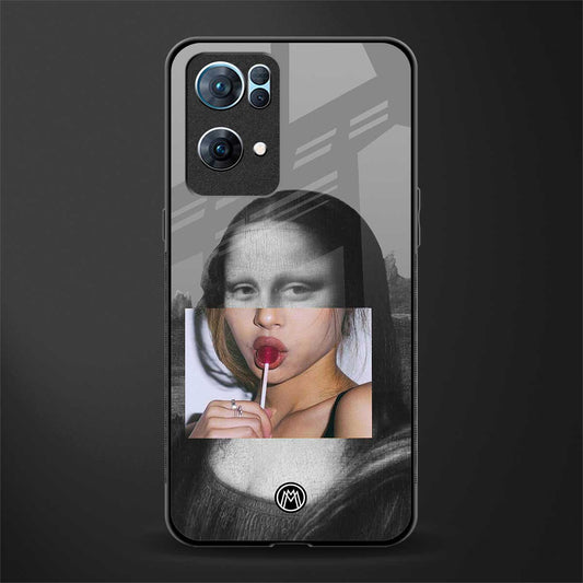 la mona lisa glass case for oppo reno7 pro 5g image