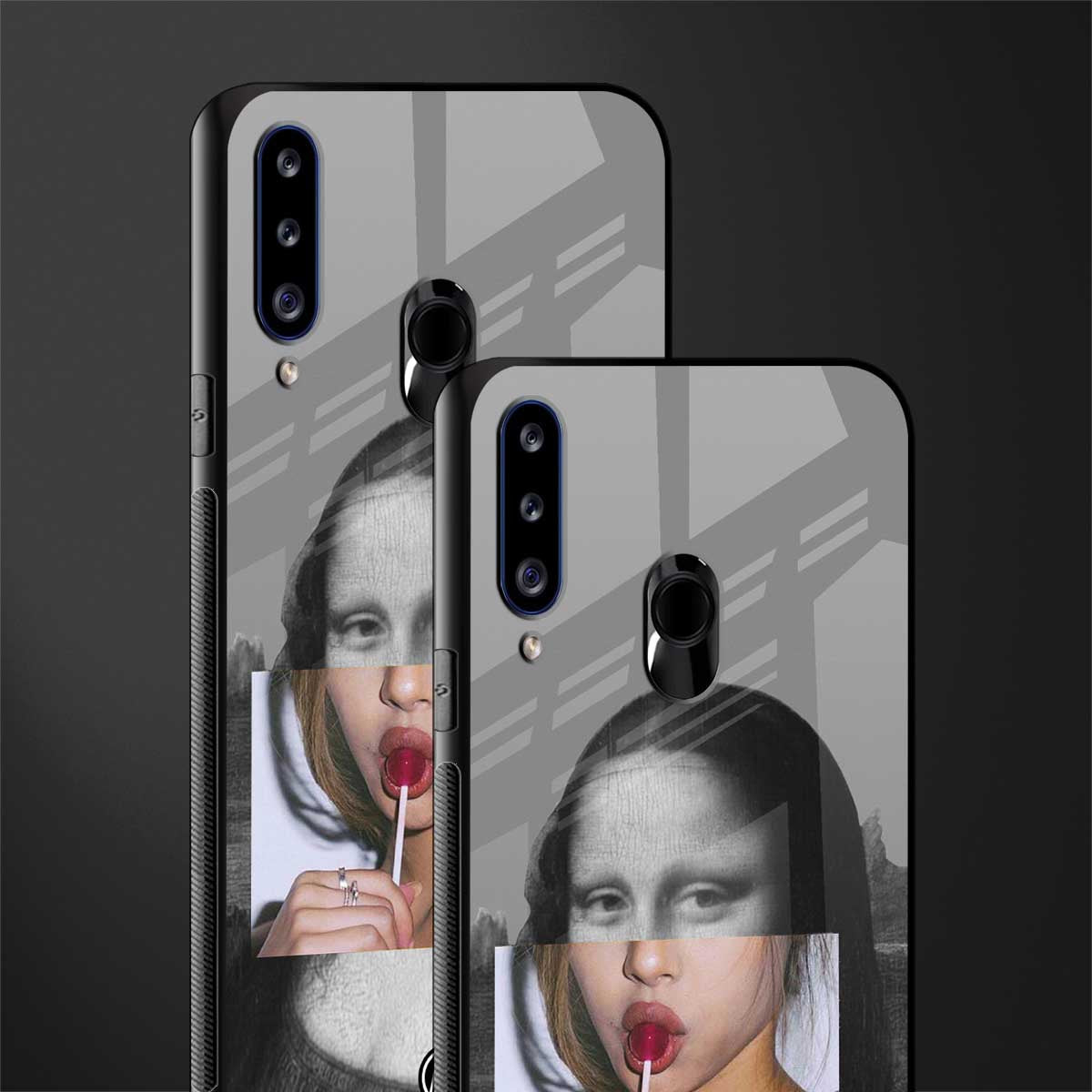 la mona lisa glass case for samsung galaxy a20s image-2