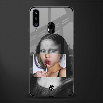 la mona lisa glass case for samsung galaxy a20s image