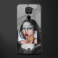 la mona lisa glass case for redmi note 9 image
