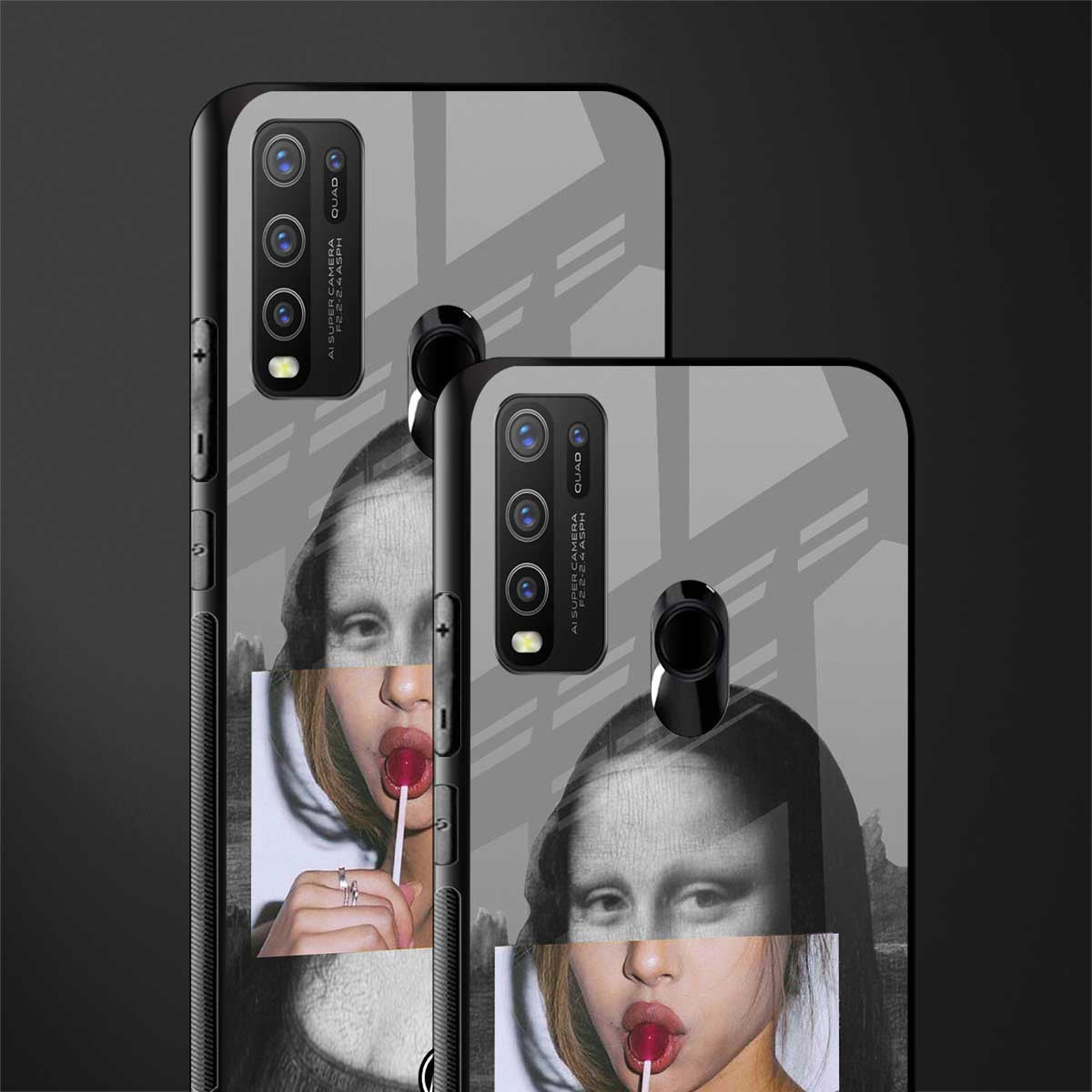 la mona lisa glass case for vivo y30 image-2