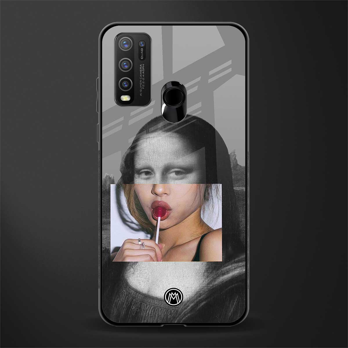 la mona lisa glass case for vivo y30 image