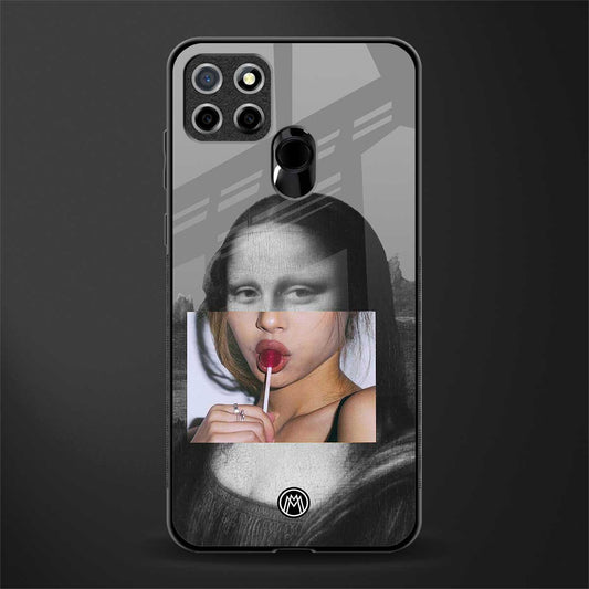 la mona lisa glass case for realme narzo 30a image