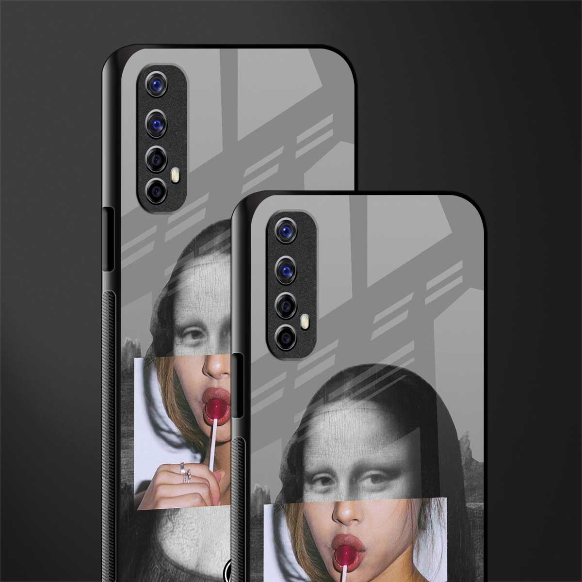 la mona lisa glass case for realme narzo 20 pro image-2