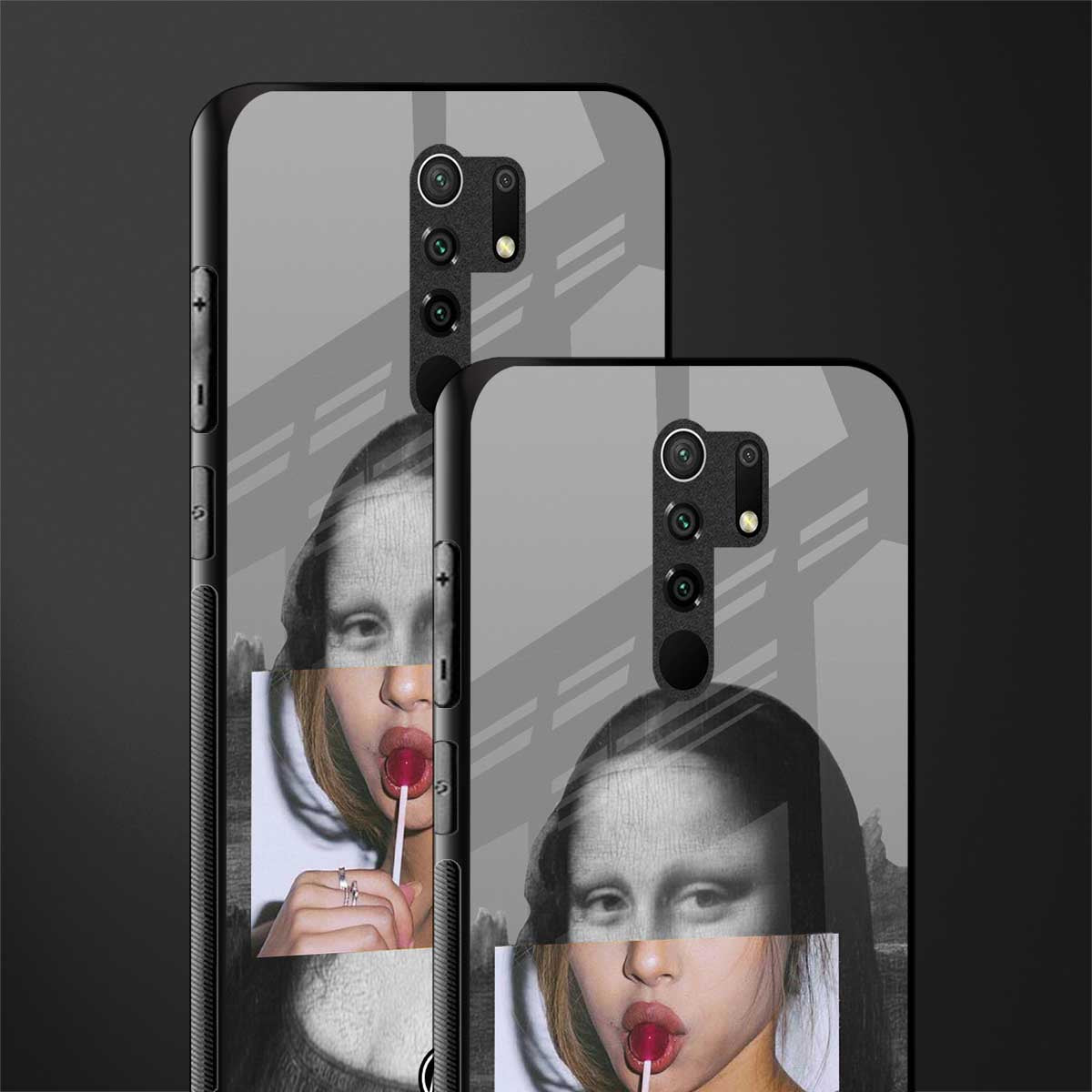 la mona lisa glass case for redmi 9 prime image-2