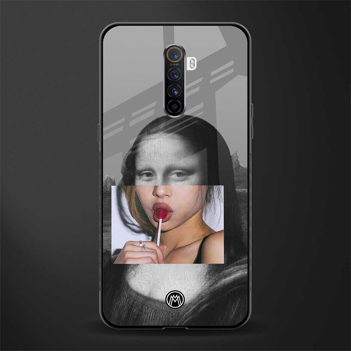 la mona lisa glass case for realme x2 pro image