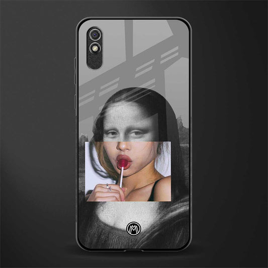 la mona lisa glass case for redmi 9i image