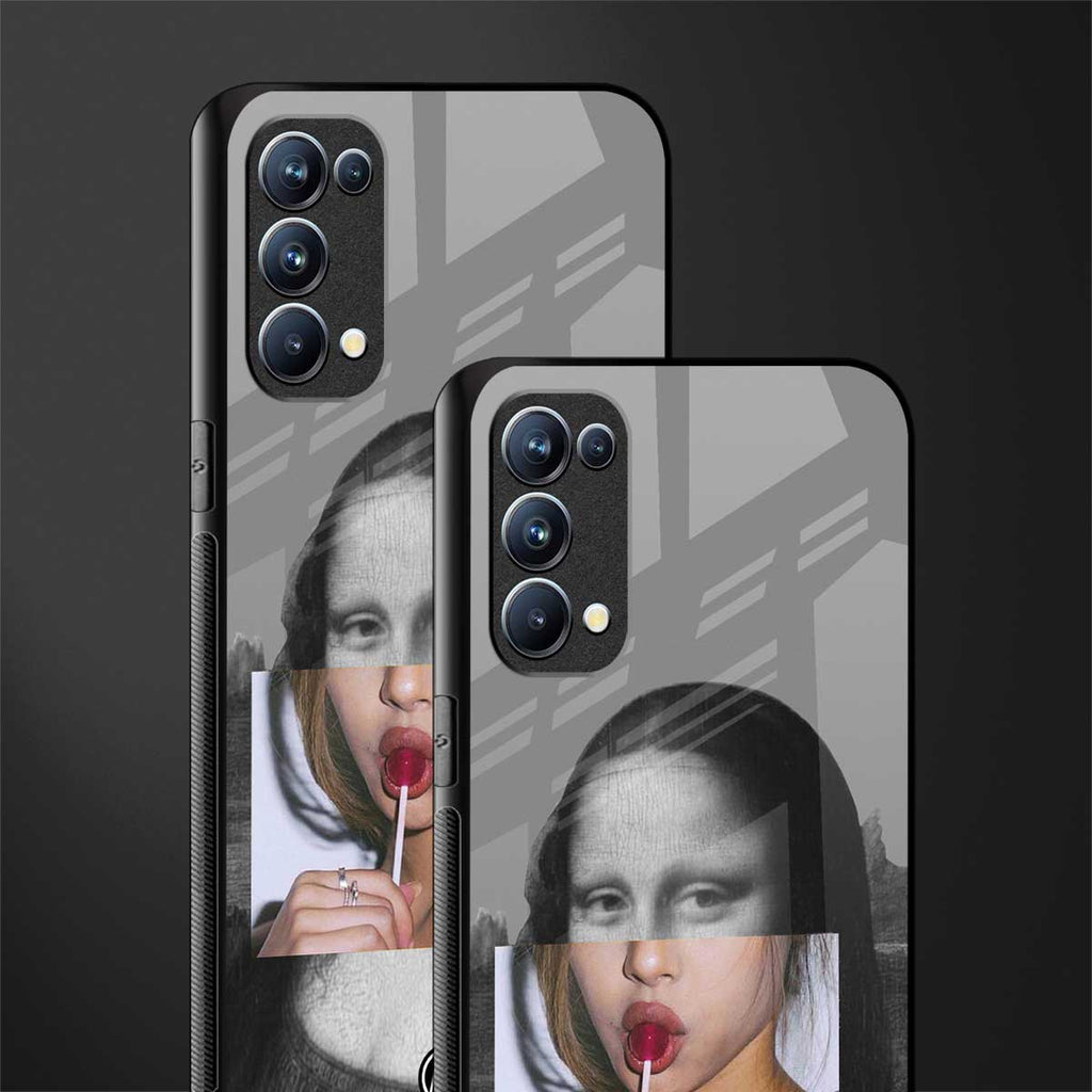 la mona lisa glass case for oppo reno 5 pro image-2