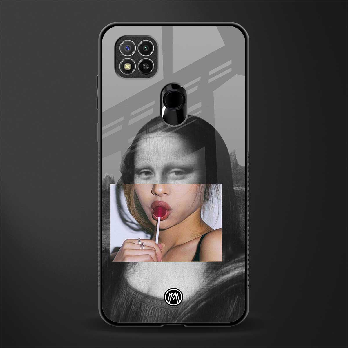 la mona lisa glass case for poco c31 image