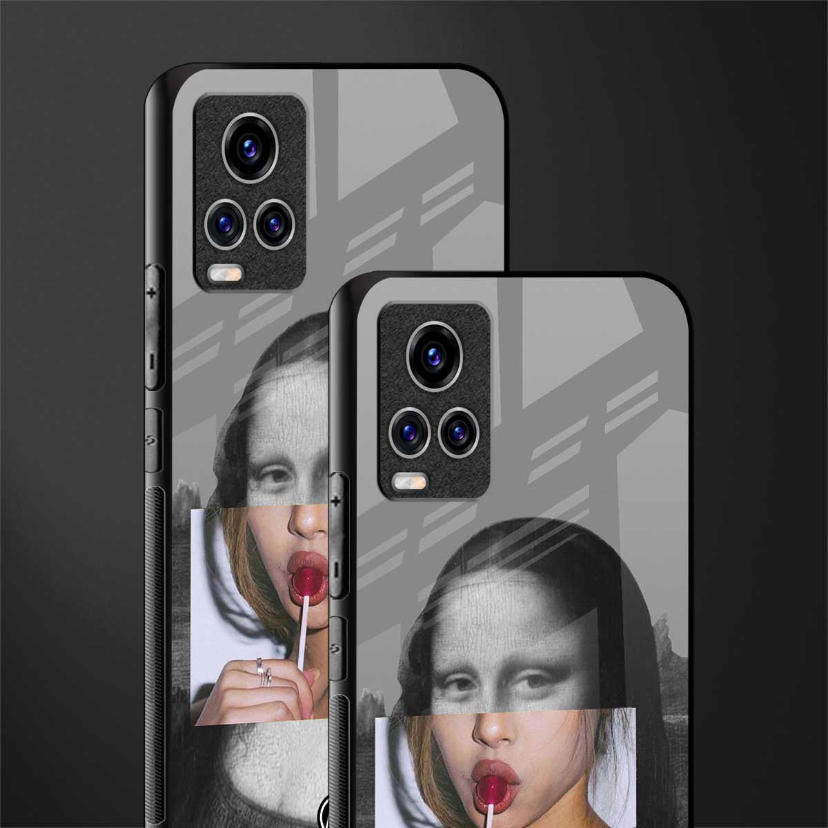 la mona lisa glass case for vivo v20 pro image-2