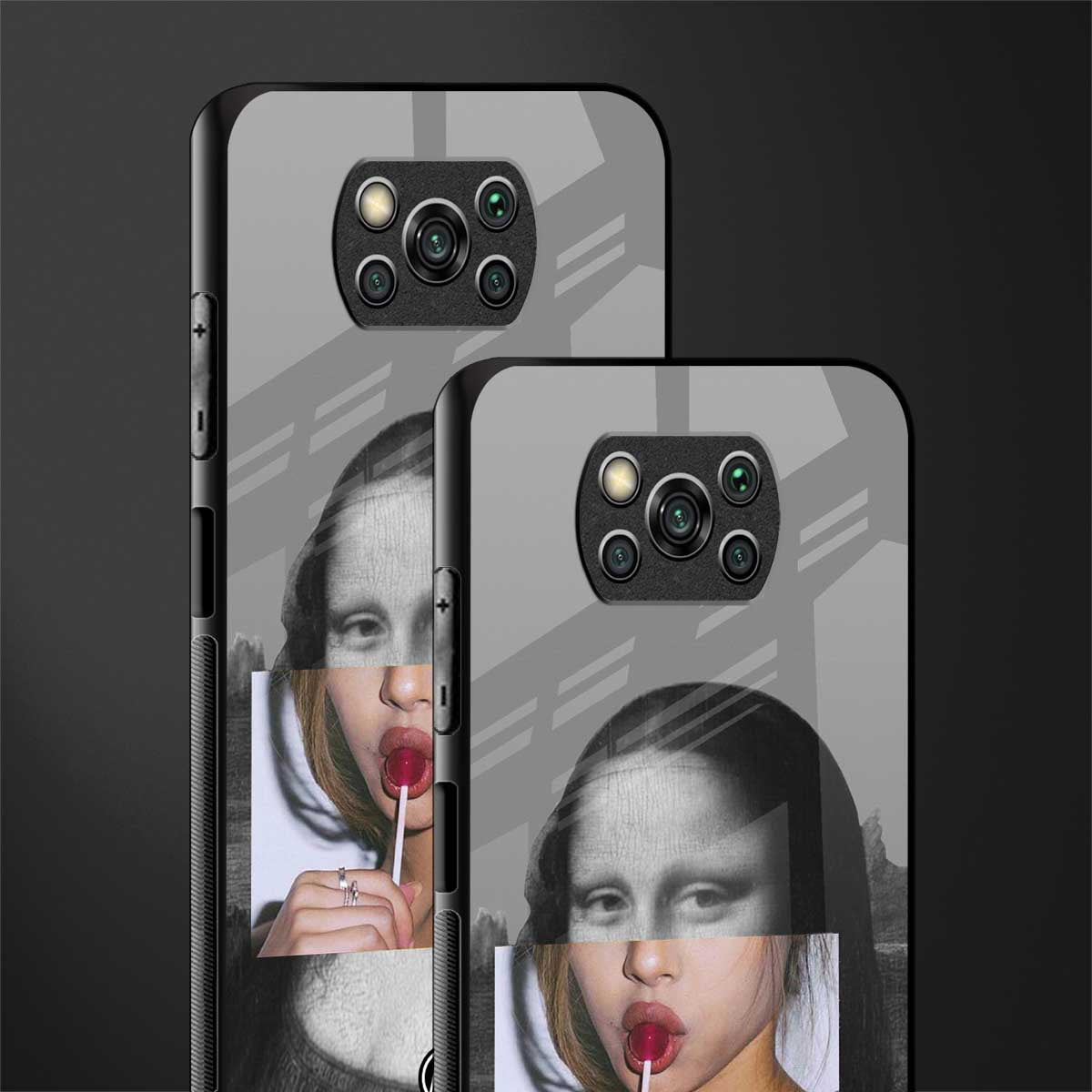 la mona lisa glass case for poco x3 image-2