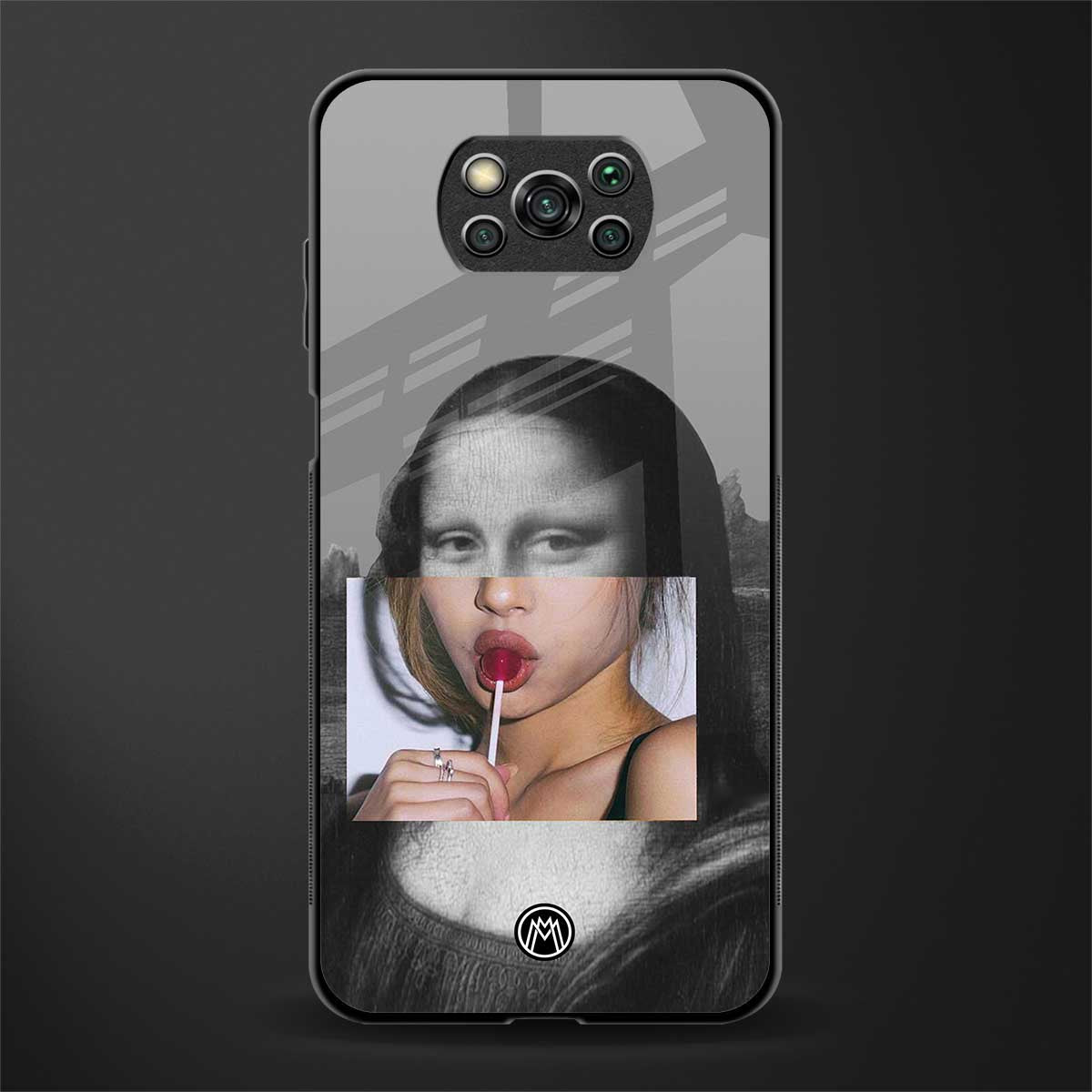 la mona lisa glass case for poco x3 image