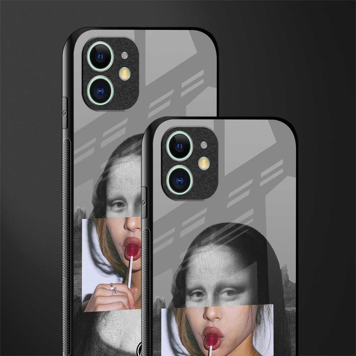 la mona lisa glass case for iphone 12 image-2