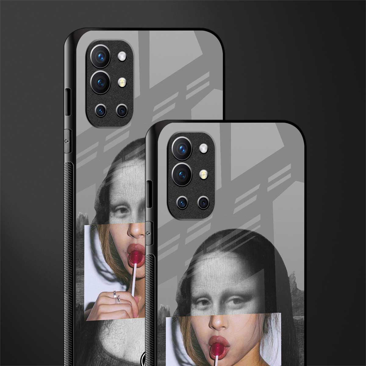 la mona lisa glass case for oneplus 9r image-2