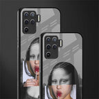 la mona lisa glass case for oppo f19 pro image-2