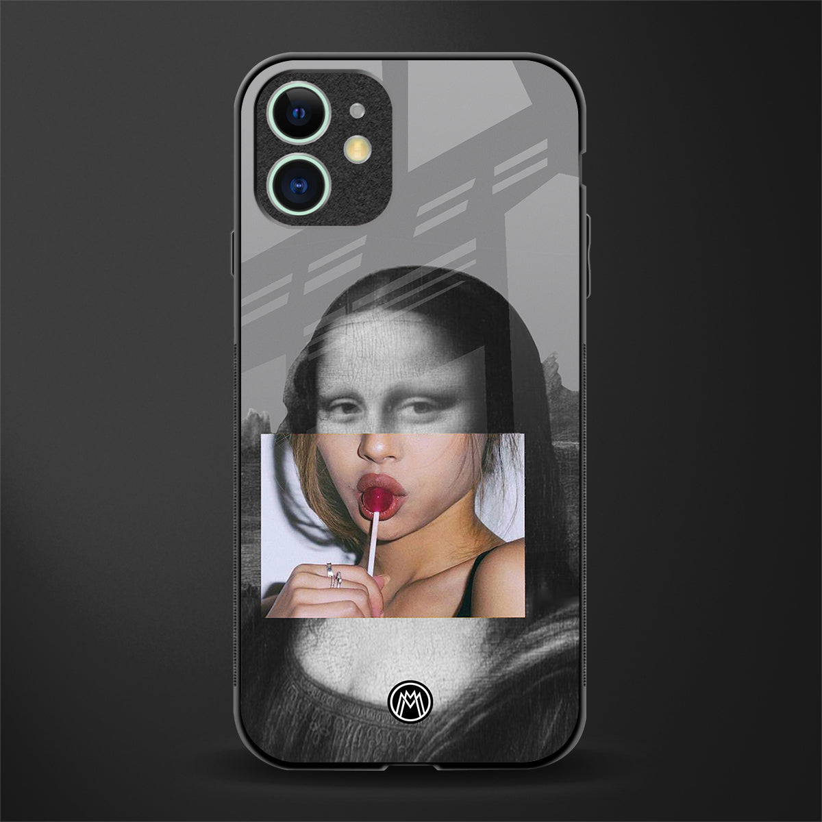la mona lisa glass case for iphone 12 image